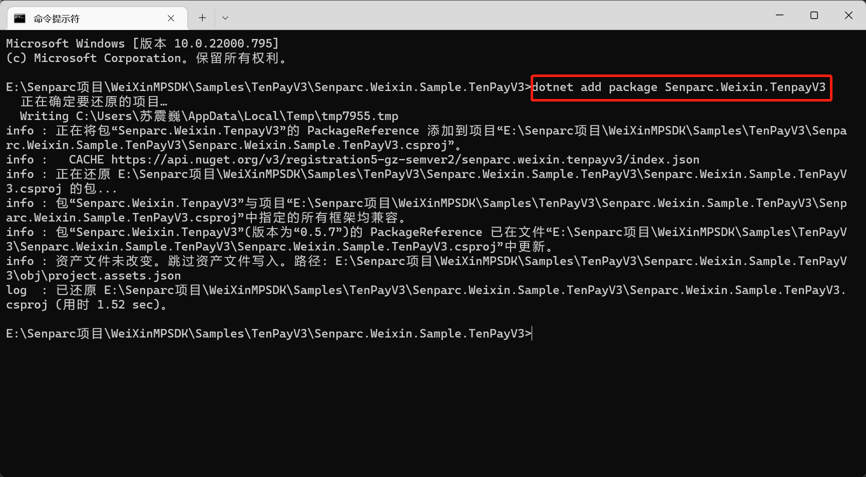 通过 dotnet CLI 安装